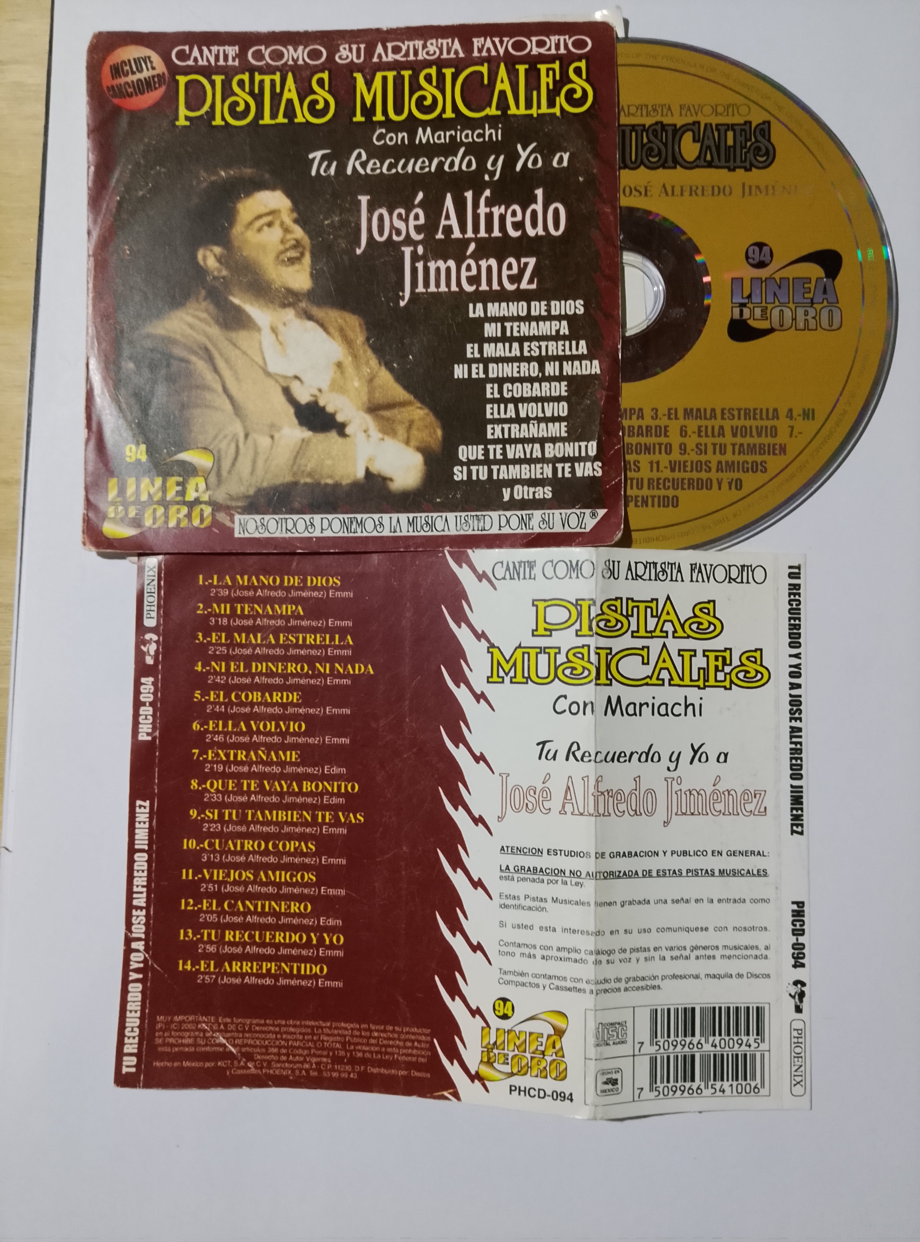 TU RECUERDO Y YO JOSE ALFREDO JIMENEZ